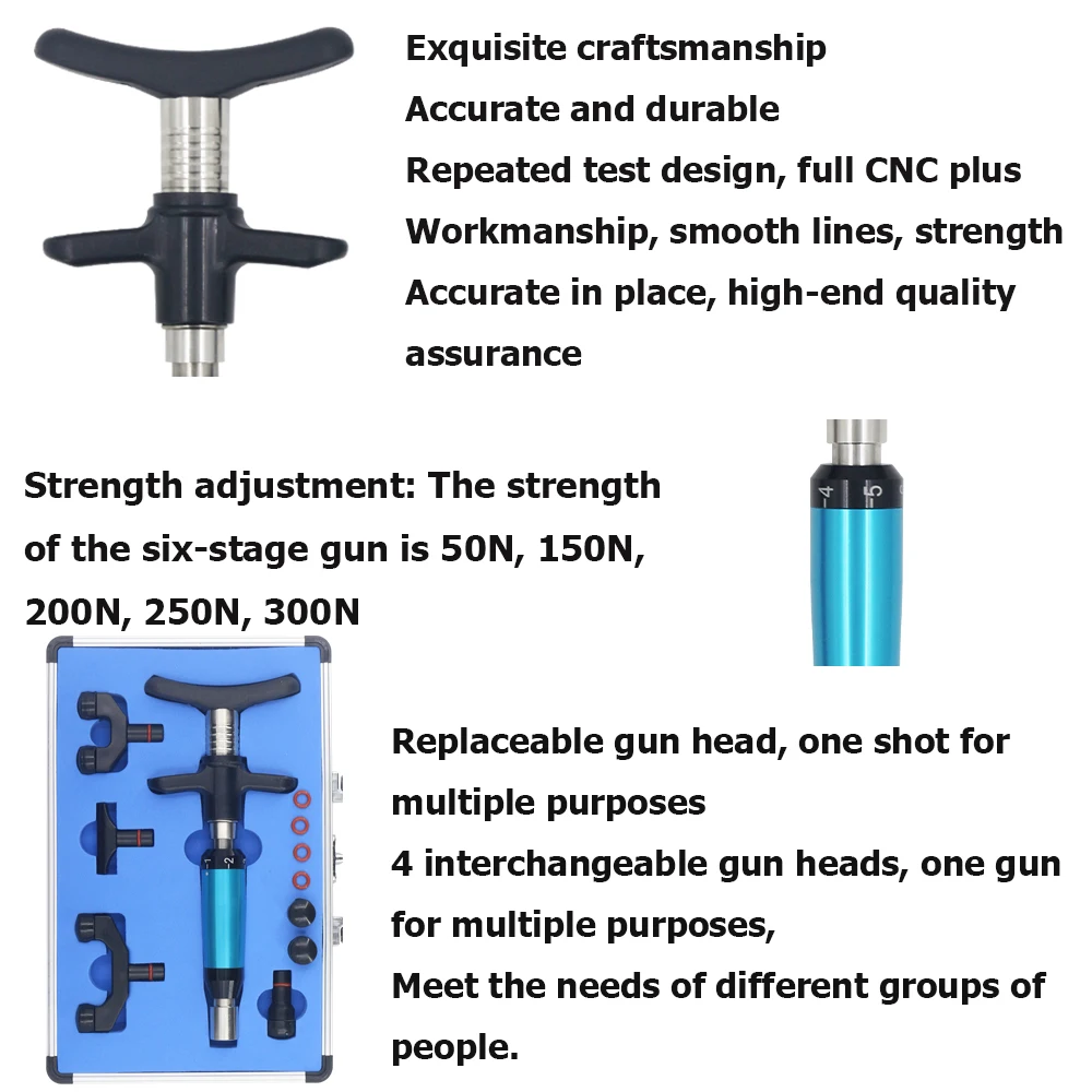 Novo corrector de quiropraxia manual ajuste terapia coluna correção ativador massager cuidados com a saúde manual conjunto arma