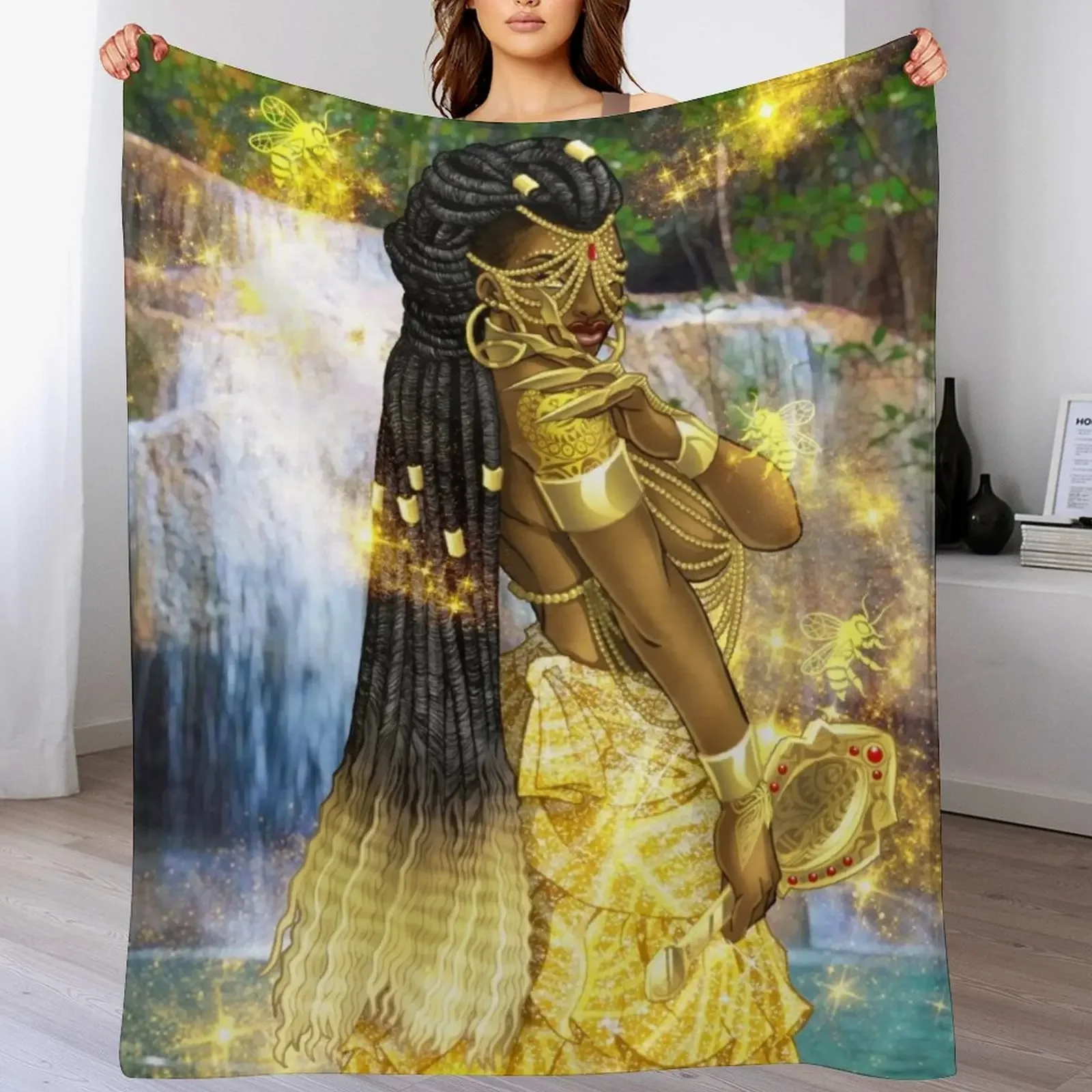 

Oshun Throw Blanket Cozy Throw Blanket for Bed Sofa Chair