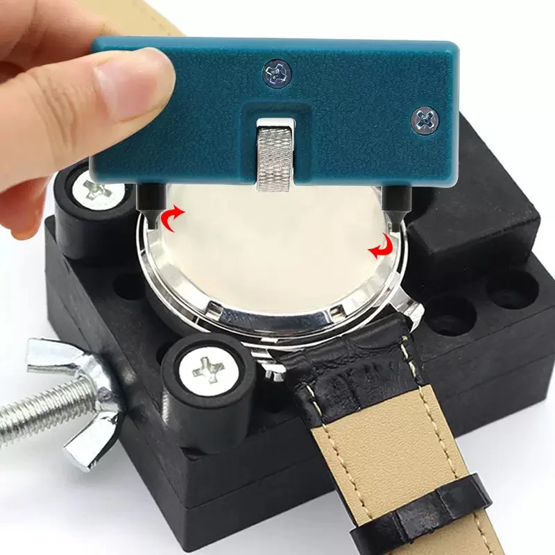 Adjustable Screw Portable Press Closer Remover Kits Watch Opener Back Case 56mm Caliber Hand Tool Wrench Watch Battery Cover