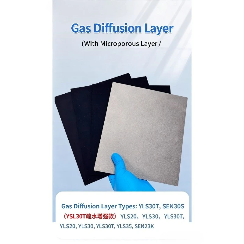 Fuel Cell Gas Diffusion Layer Hydrophobic Carbon Paper Substrate YLS-30T SEN30T For H2 Electrolyzer