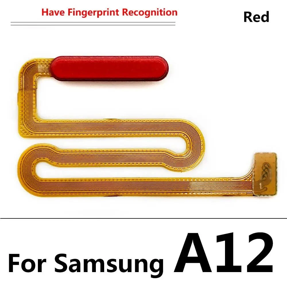 50Pcs/Lot, Fingerprint Sensor Home Return Key Menu Button Flex Ribbon Cable For Samsung A12 A125 A125F