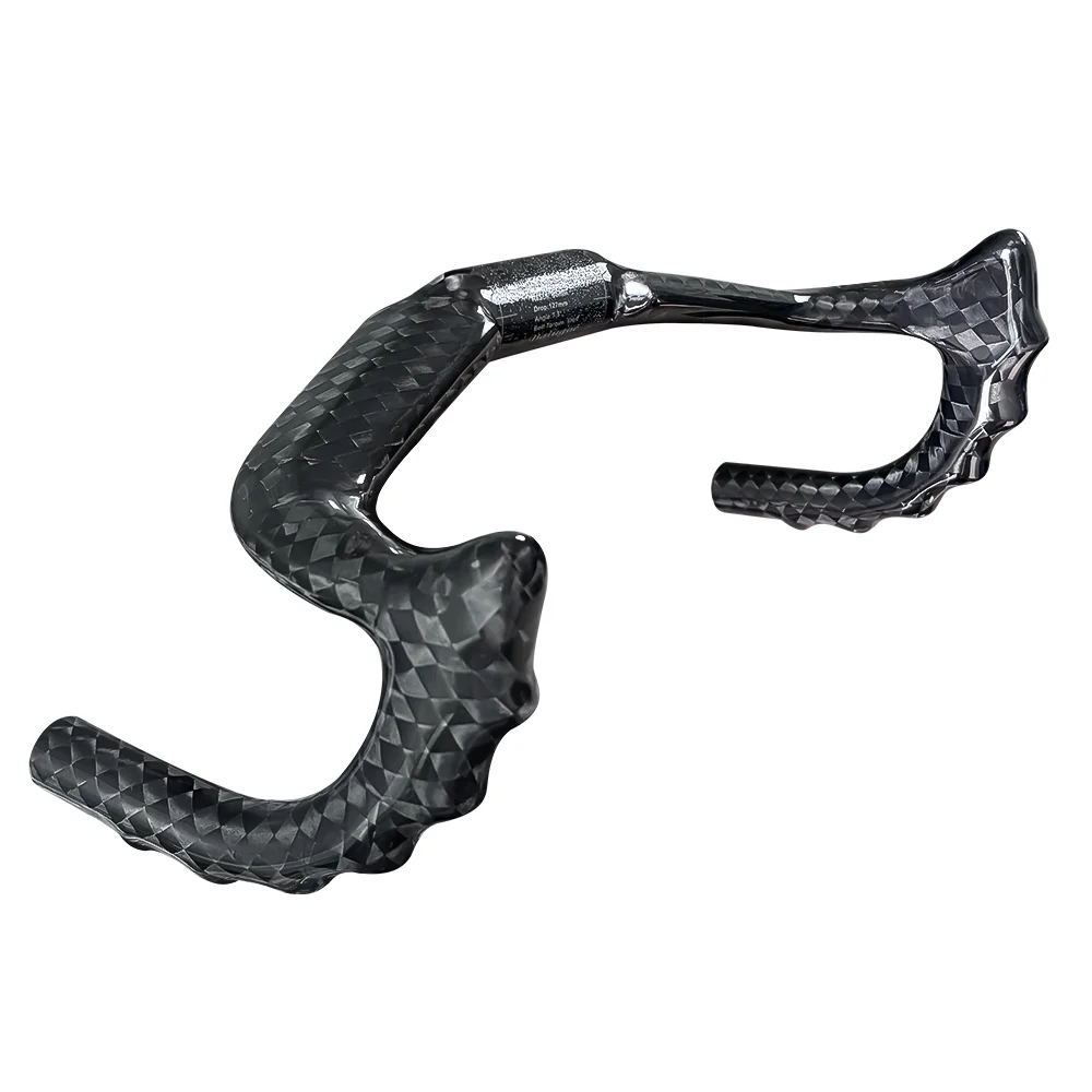 BALUGOE Carbon-Fahrradlenker Aerodynamischer Rennradlenker 12K Glänzend 31,8mm Sportlenker UCI-konform