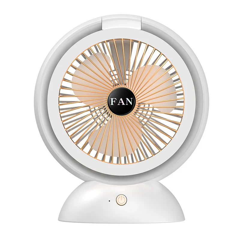 Đèn LED Quạt Điều Hòa Không Khí Quạt Điện Đèn LED Sạc Cổng USB Chức Năng Chiếu Sáng Stronge Gió Tắt Tiếng Cho Văn Phòng Nhà 5V FS140