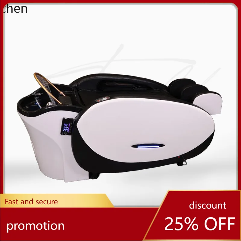 CZ Barber Shop Special Electric Bed Water Circulation Head Therapy Integrated Beauty Salon Shampoo Bed
