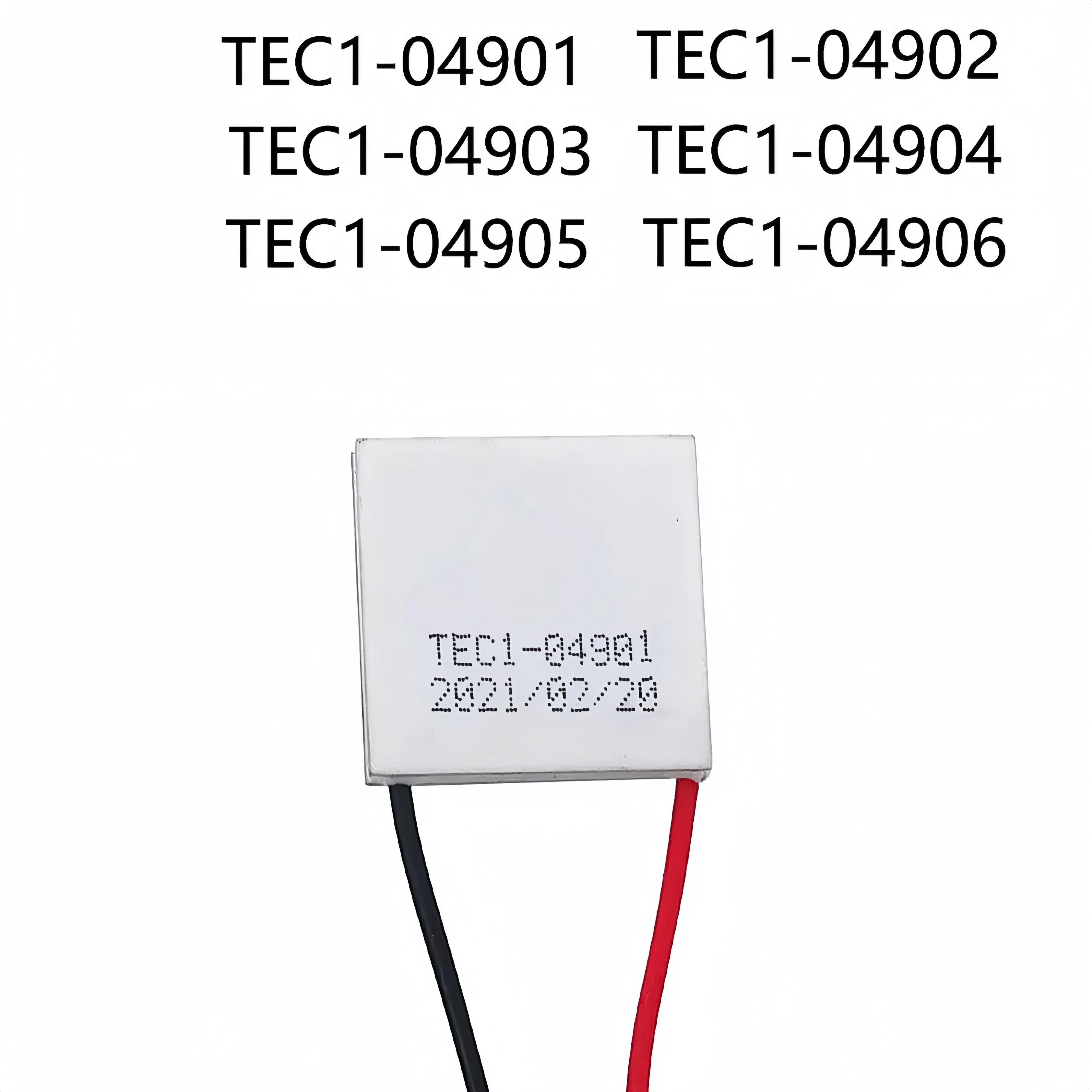 TEC1 TEC1-04901 04902 04903 04905 04906 5V Semiconductor Refrigerator Thermoelectric Cooler Lithium Battery Portable 20*20mm