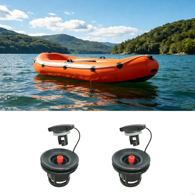 Kayak Air Valves Nozzle for Boats with Spring Button and Tethered Cap for Raft JOME