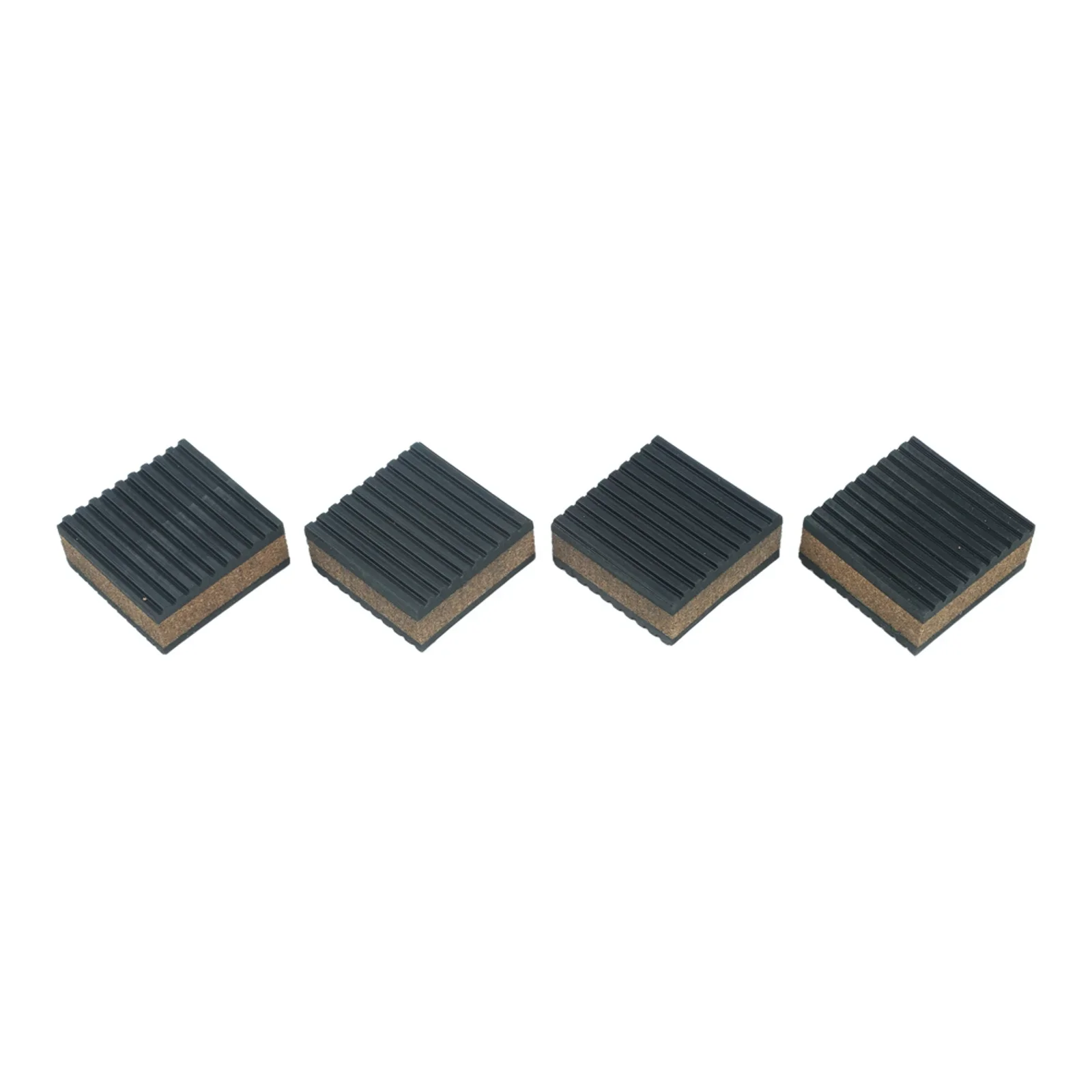 Household Mats Rubber Cork Mats Compact Size Support Customizable Usage Striped Anti-slip Design 50 X 50 X22.3 Mm