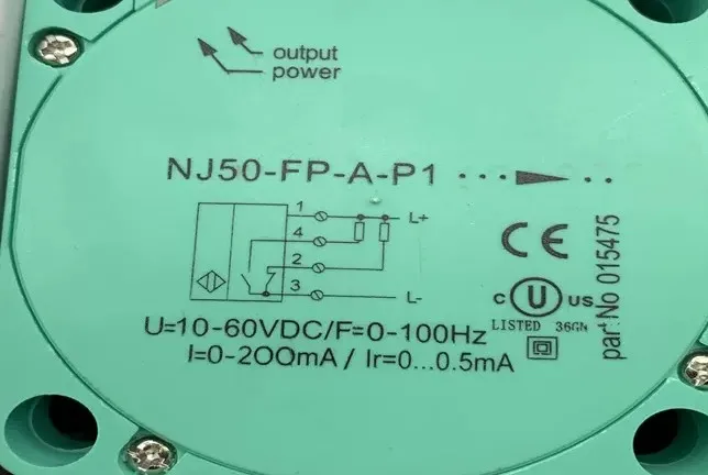 New NJ50-FP-W-P1 NJ50-FP-E-P1 NJ50-FP-A-P1 Inductive Proximity Switch Sensor