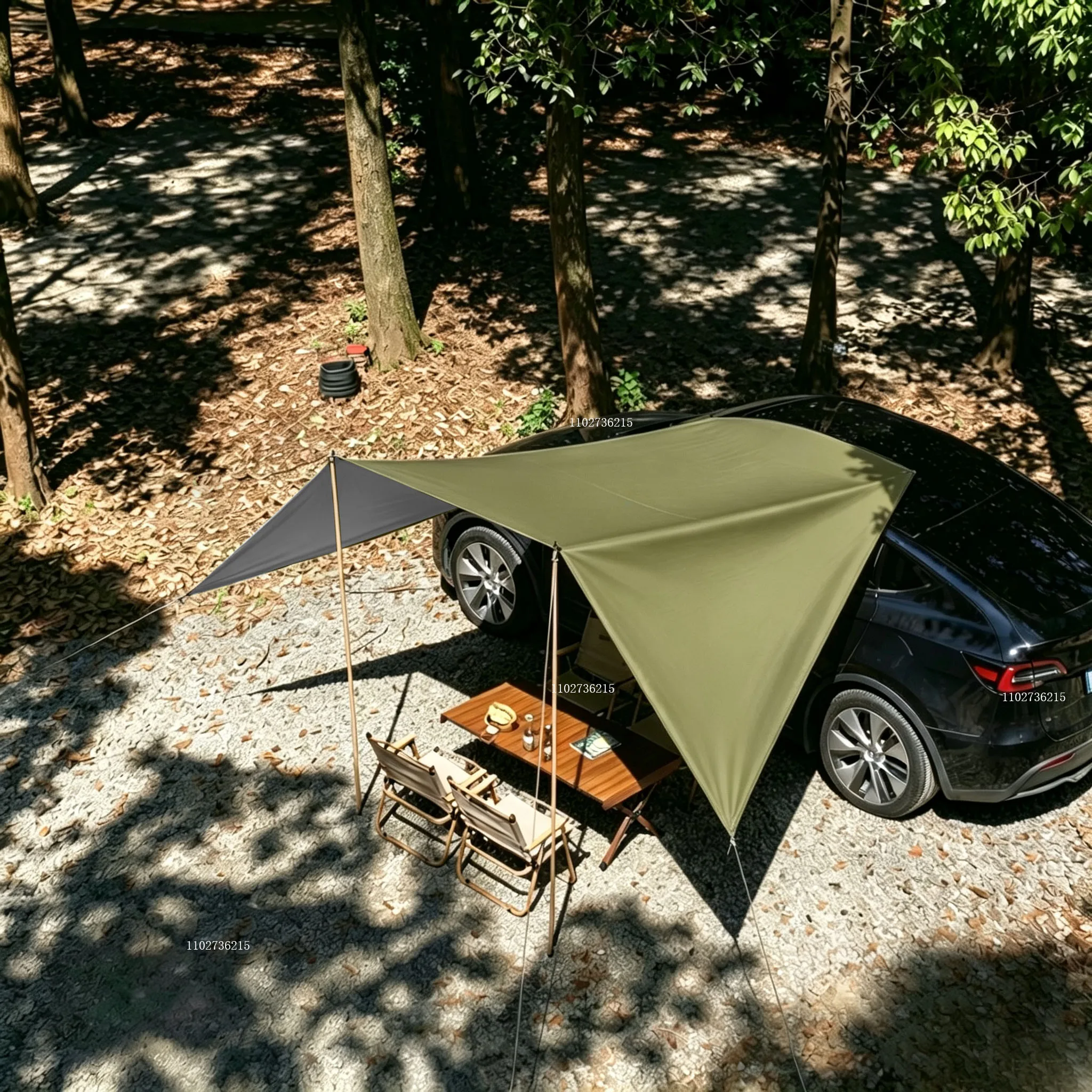Car Side Awnings, Suitable for SUVs, Pickup Trucks, Vans, and Outdoor Use During Camping and Off-Road Trips