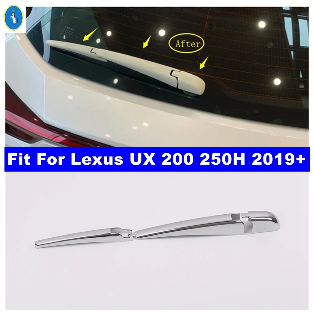 

ABS Auto Rear Windshield Window Wiper Decor Cover Trim For Lexus UX 200 250H 2019 - 2024 Chrome Exterior Refit Kit Accessories