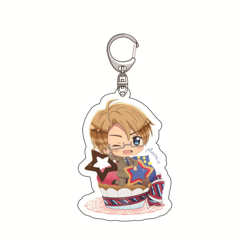 6CM Hot Anime APH Hetalia Powers Anime Acrylic Stand Doll Italy Germany France China Figure Model Plate Cosplay Themed Series