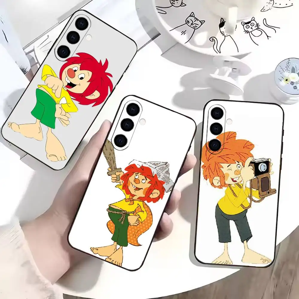 M-Meister E-Eder und Sein P-Pumuckl  Phone Case For Samsung Galaxy A73,A72,A71,A70,A53,A52,A51,Soft Silicone Black Cover