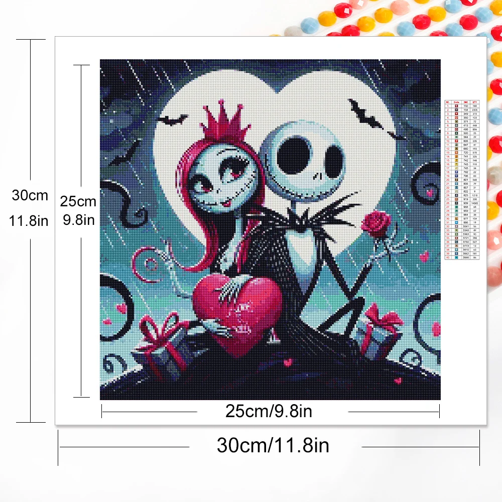 Disney Diamond Painting Jack Skellington Rhinestones Picture Diamond Mosaic Sally Embroidery Cross Stitch Handmade Gift