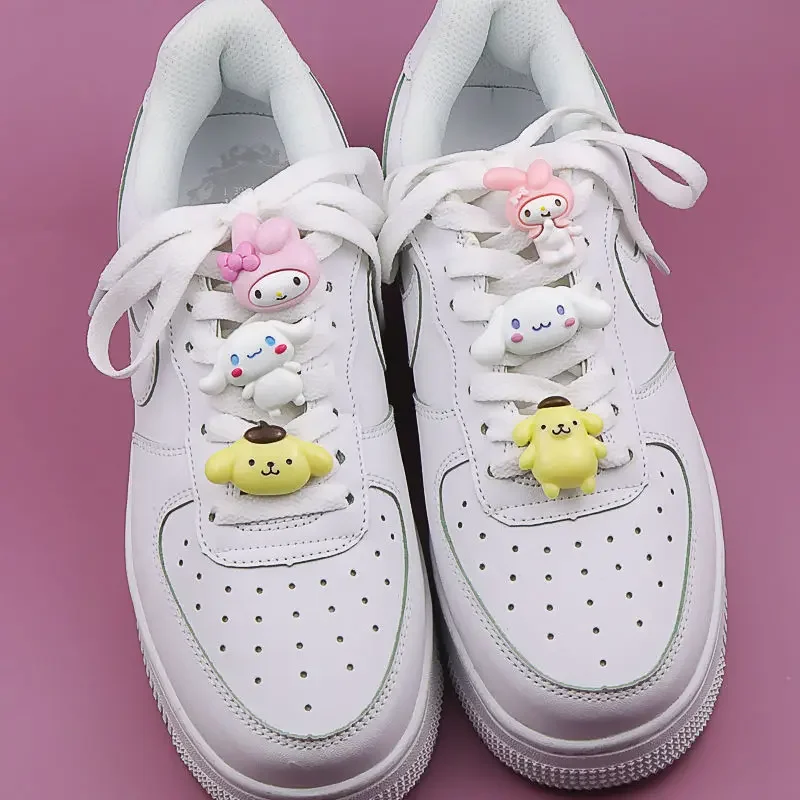 Sanrio Hello Kitty Shoes Encantos para As Mulheres, Acessórios Kawaii, Decoração Bonito, Frete Grátis, Decorações, Y2k