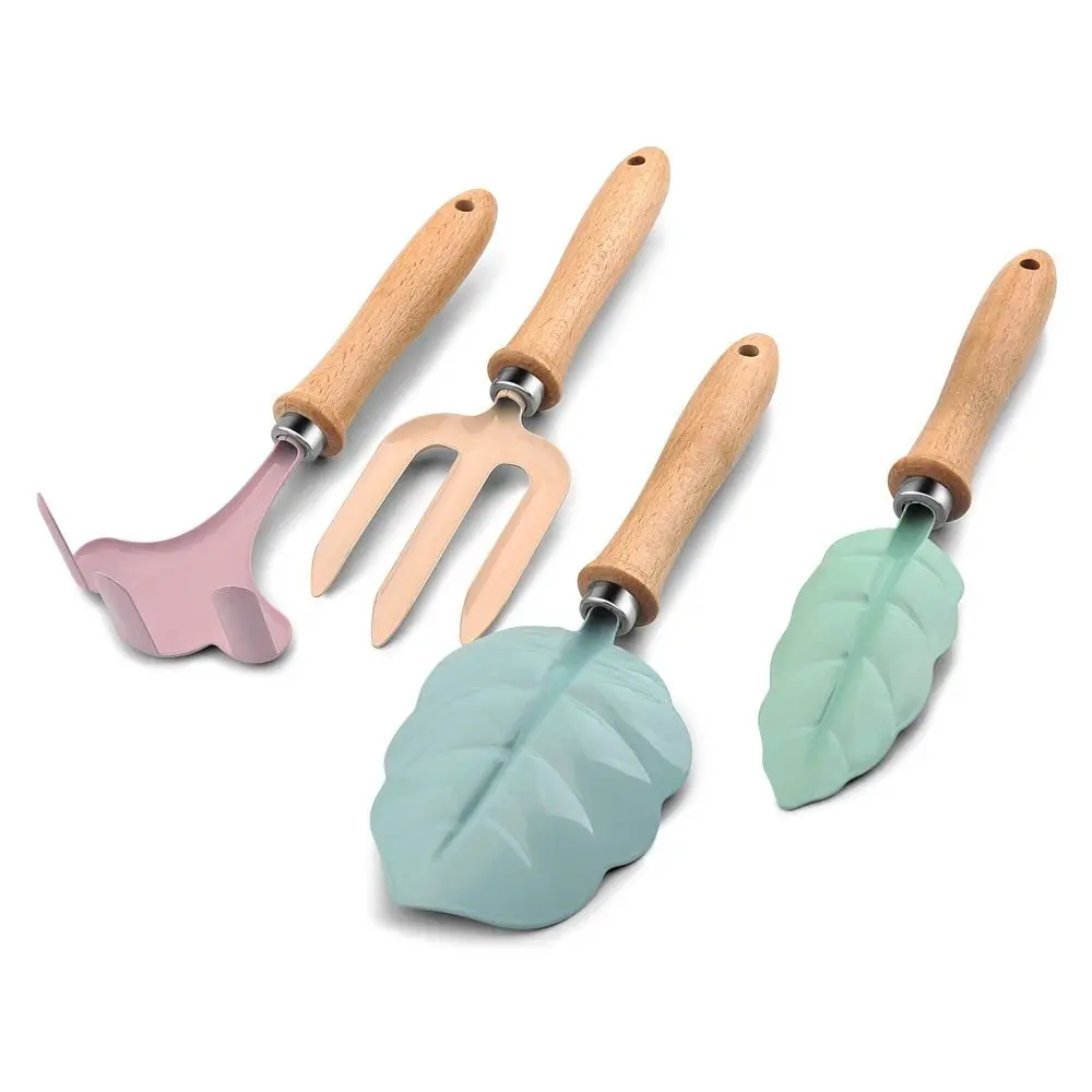 Creative Multicolor Mini Garden Planting Tools Leaf Shape Spade Dredging Shovel Cartoon Petal Gardening Soil Rake