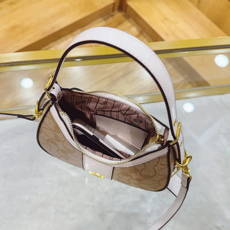 أحدث تصميم حقيبة نسائية نمط هندسي المتشرد حقيبة الكتف رسول حقيبة أنيقة تحت الإبط مقبض علوي حقيبة يد ركاب