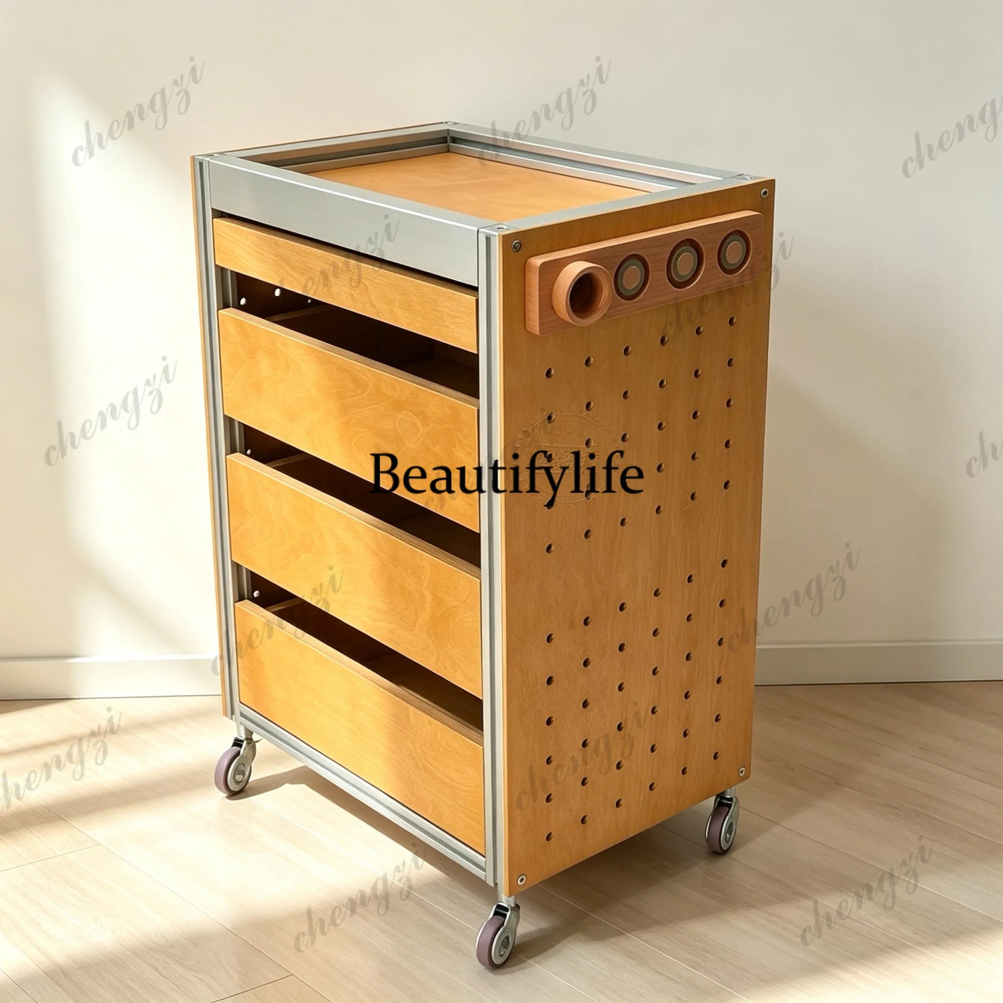 Modern simple mobile car, mobile edge several multi-functional magazine cabinet restaurant trolley