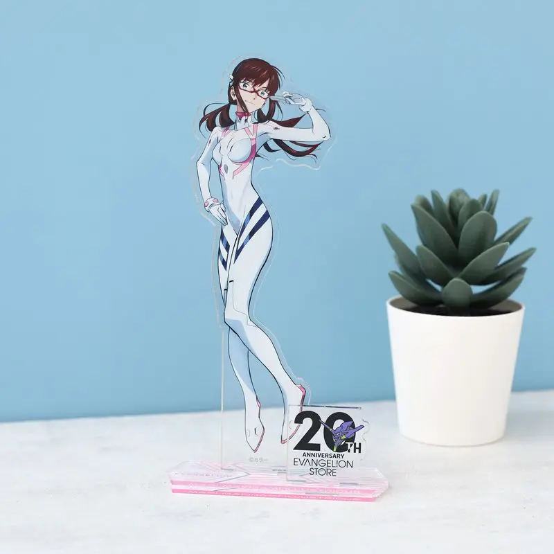 5Pcs Neon Genesis Evangelion EVA Acrylic Stand Set Rei Asuka Shinji Kaworu Mari Anime Figure for Fans Gift view 3