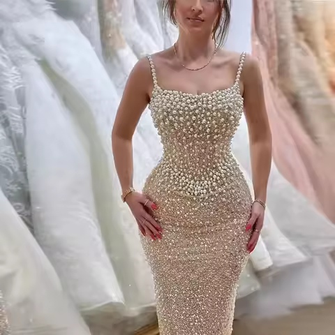 Evening Prom Party Women's Evening Festive Dress Wedding Guest Dresses Luxury 2026 Robe Soiree Dress Recital Suit Customized