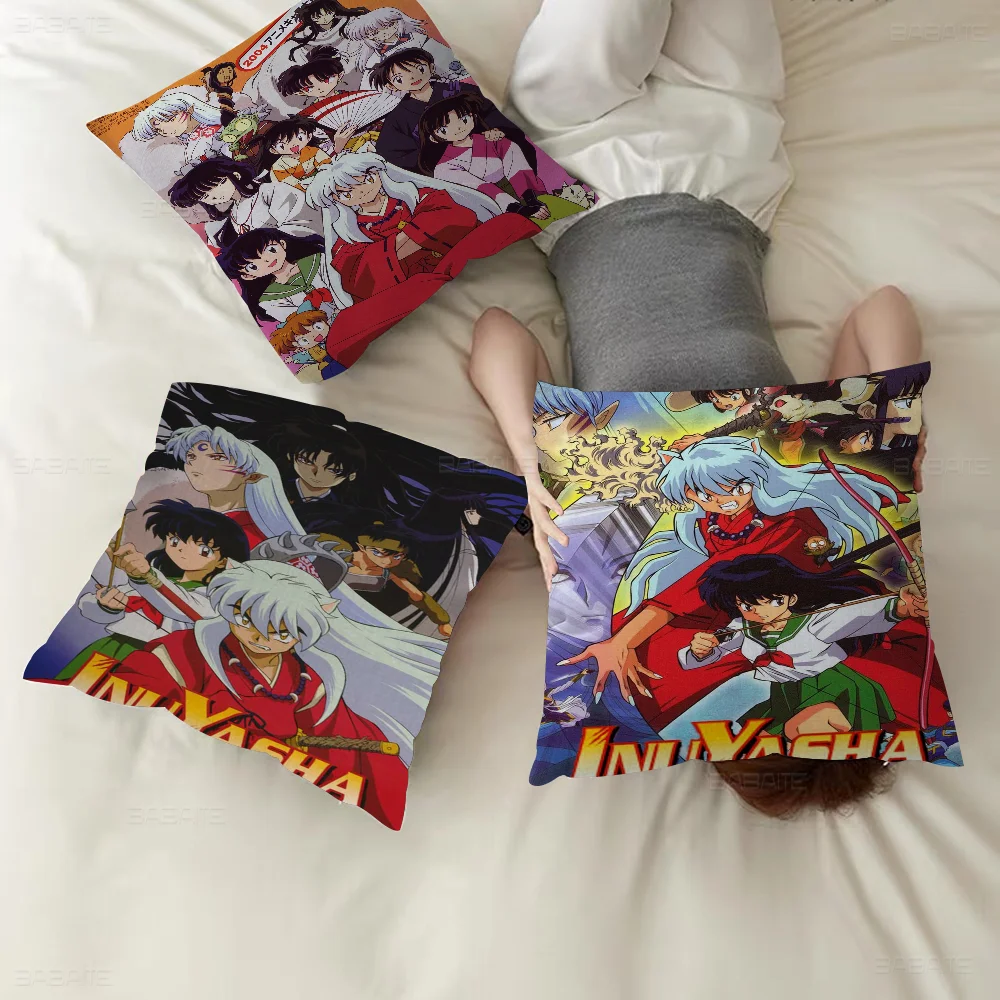 Anime Classic Inuyasha Pillow Gift Home Office Decoration Bedroom Sofa Car Cushion Cover Case 45x45