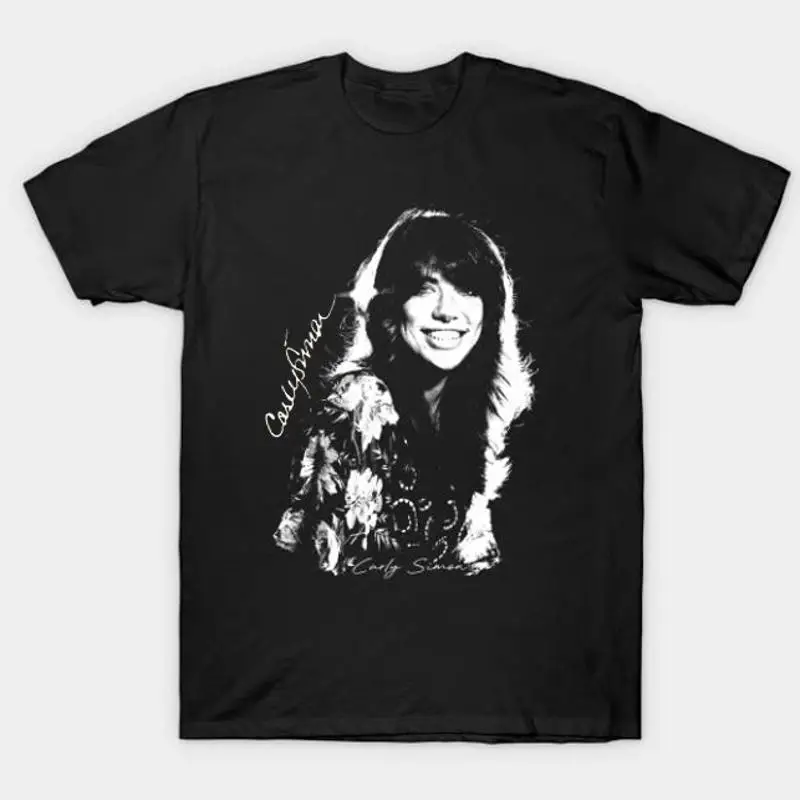 Carly Simon Signature Black T Shirt Full Size S To 5Xl 1L239