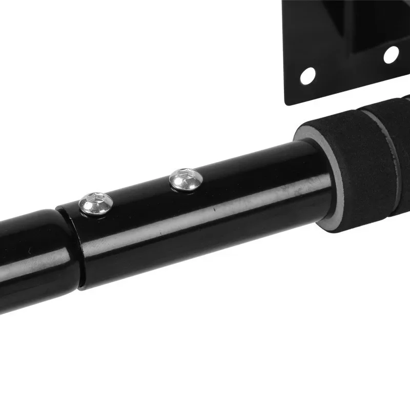 Foldable indoor wall-mounted fitness equipment household single and double rod upper tie rod, with punching installation