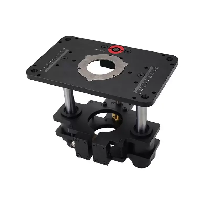 Trimmer Lift Flip Base, Flip Plate, Bakelite Milling Base, Hand-cranked Adjustment Base Woodworking Slotting