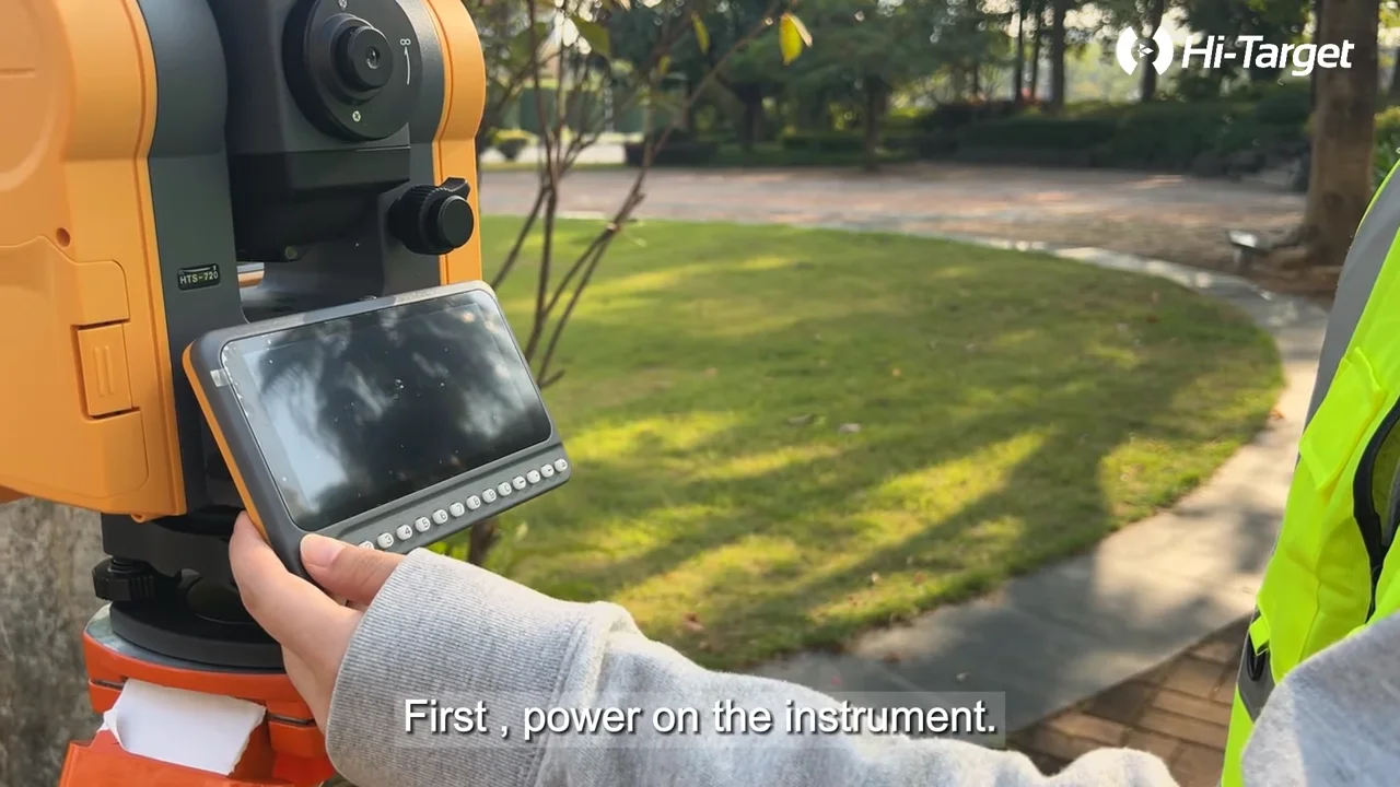 Hi-target HTS-720 Reflectorless 1000m CAD Stakeout, Select Points Smart Android Total Station with 5.5-inch touch screen