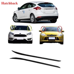 2 Pieces Outside Windshield Side Hard Rubber for Ford-Focus 2012-2015 Windscreen Protective Strip Weatherstrip Seal BM51A03195AD