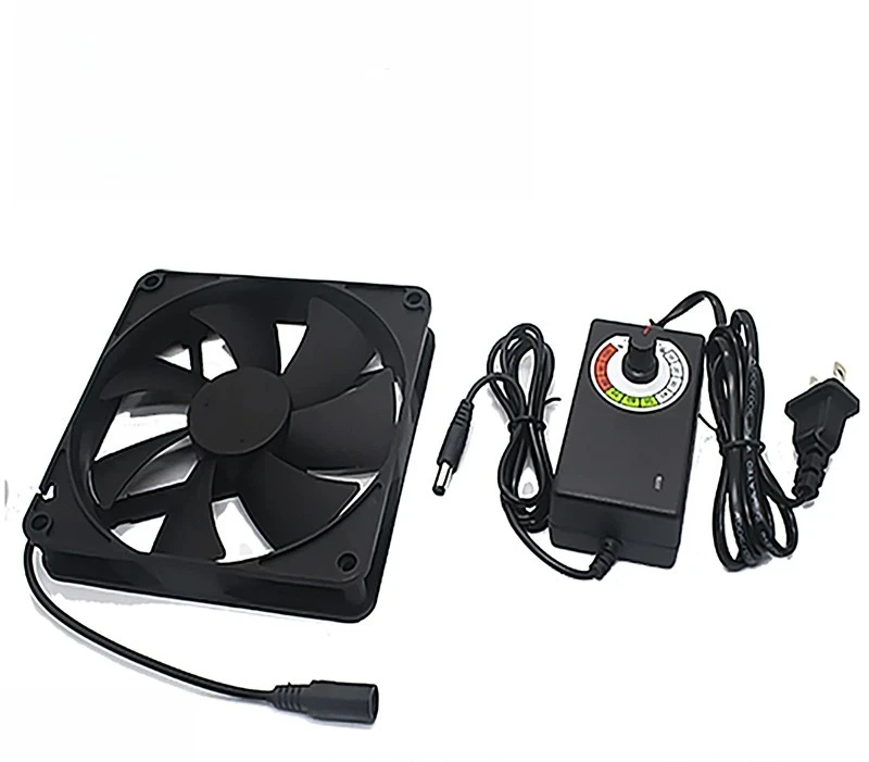 14CM/cm, large air volume 220V cabinet chassis water-cooled row server router 14025 cooling fan
