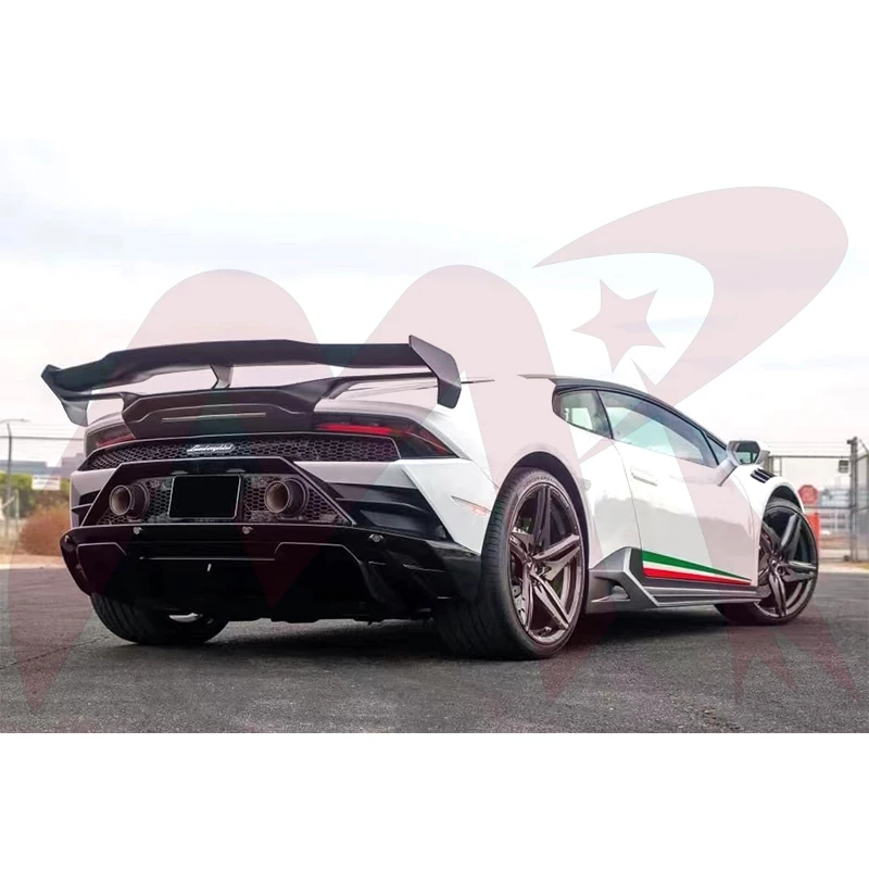 For Lamborghini  Huracn LP580 LP610 EVO Carbon Fiber Spoiler Body Kit Upgrades Vors-style Rear Wing