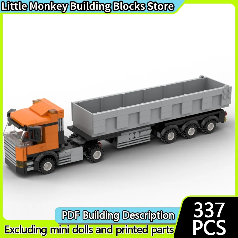 

Конструктор City Car Model MOC: Модульный Тяжелый Самосвал, Технологичные Строительные Блоки, Подарки для Детей на Праздники, Набор для Сборки Игрушек