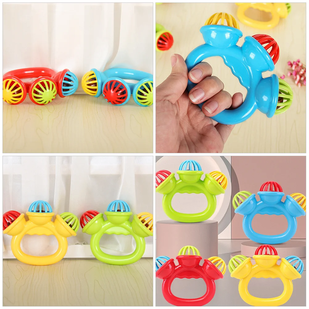 3 Pcs Christmas Soothing Toys Child Toddler Plastic Percussion Musical Instrument