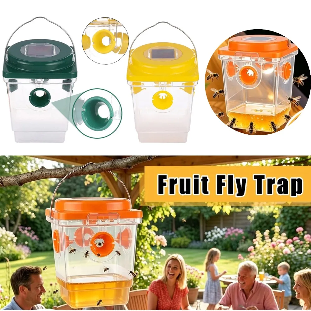 Waterproof Wasp Traps Hanging Hornet Catcher Reusable Garden Fruit Fly Traps Yellow Jacket Insect Pest Control Home Garden Tool