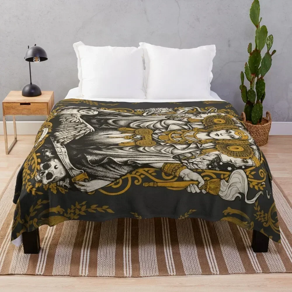 

IBERIAN HECATE Throw Blanket Soft Sherpa Fleece Warm Blanket for Winter