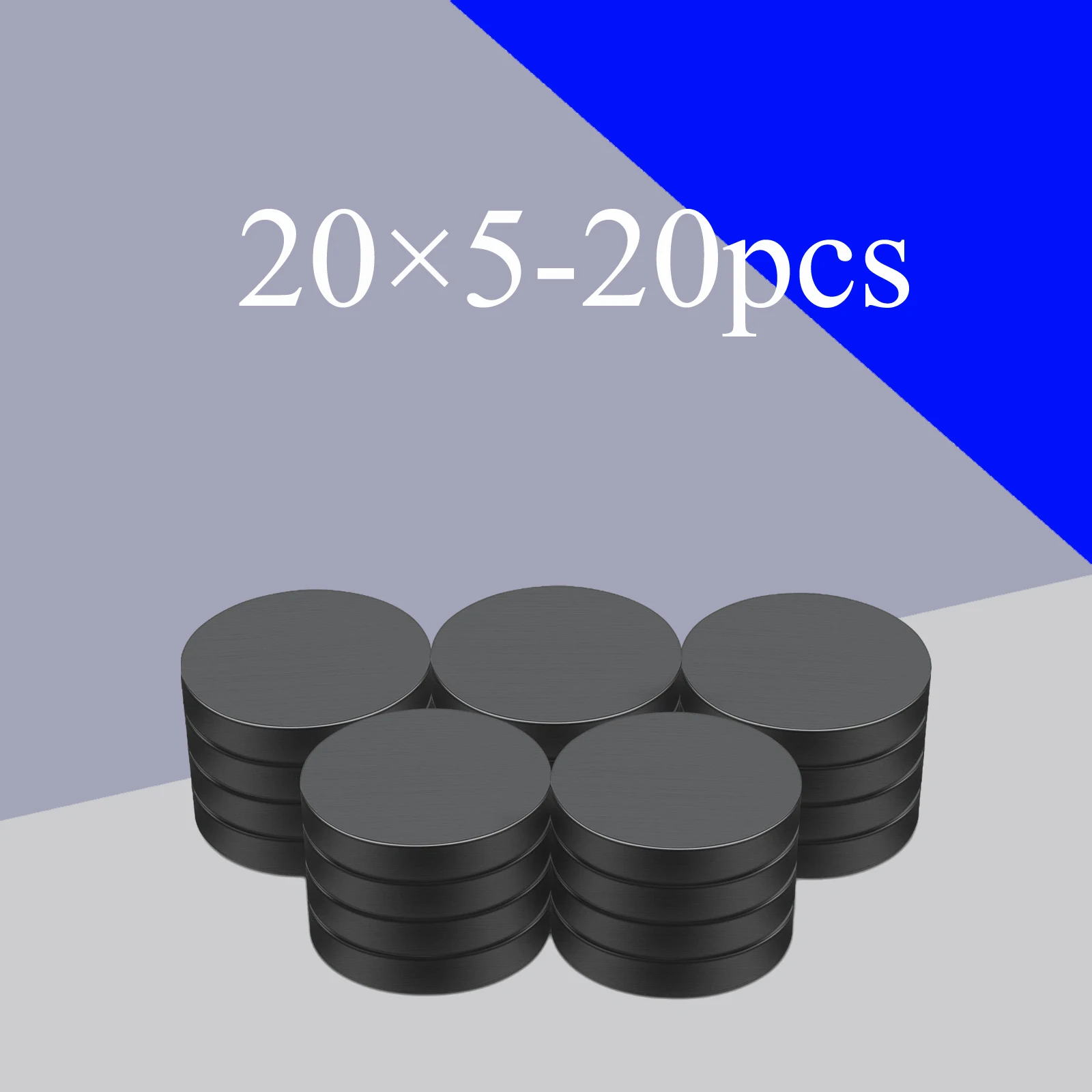 

20PCS 20x3 circular ferrite magnet permanent magnet Y30 Disc MAGNET Black Round Speaker Magnets Tool storage and iron absorption