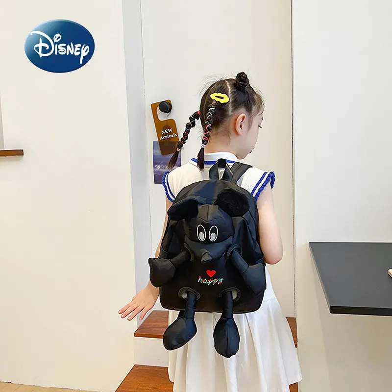 Imagem -04 - Disney Mickey Novidades Cartoon Doll Moda Mochila Mochila Estudante Mochila Moda Grande Capacidade Alta Qualidade Versátil Casual Mochila