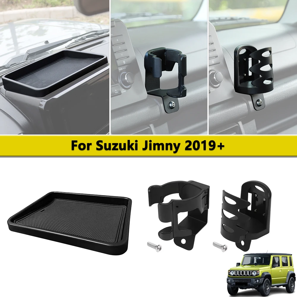 

Dashboard Tray Cup Holder Phone Bracket for Suzuki Jimny JB64 JB74 2019-2025 Center Console Car Mount Interior Accessories