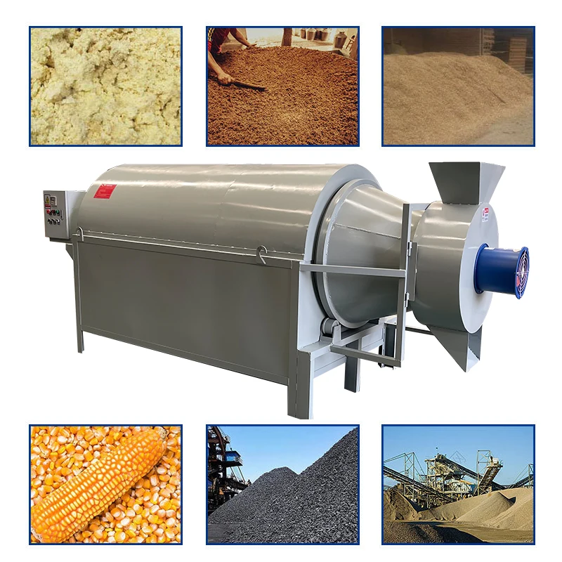 Agricultural Rotary Drying Equipment for Grain Herb Spice Feed & Grass-Multifunctional Motor Dryer Machine (Energy Saving)