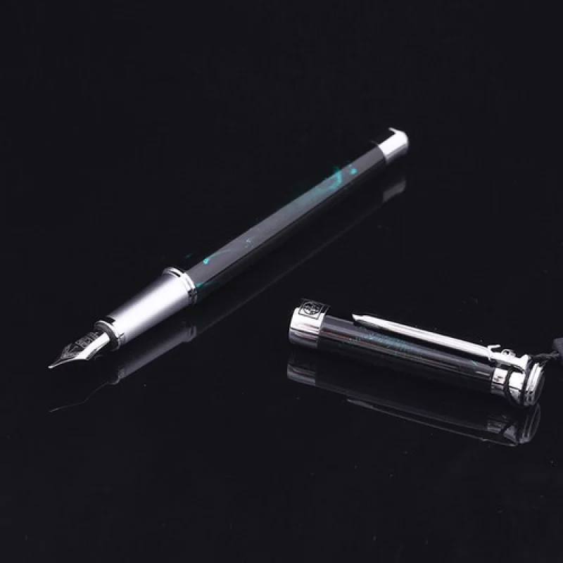 

Классическая металлическая перьевая ручка A+ Picasso 903, Швеция, цветочный король, чернильная ручка с зеленой текстурой