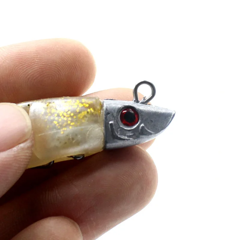 10cm 15.5g 13cm 26g T Tail Soft Lure Jig Head Soft Fishing Lure With Barbed Hook