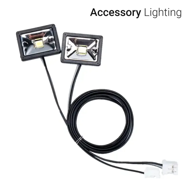 Modelo de escena, foco de D-06, modelo de excavadora, luz trasera, maquinaria de ingeniería, luz Led, modificación del modelo Tamiya para Tamiya 1/14