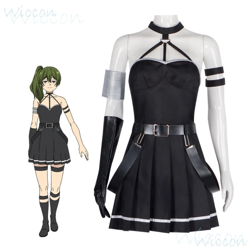 

Anime Übel Cos Clothes Black Dress Frieren: Beyond Journey's End Playing Clothes Maid Whole Body Cos Halloween Witch Magic Cos