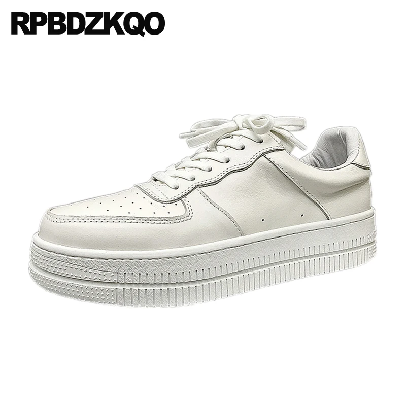 

White Trainers Shoes Brand Famous Sport Hot Sale Elevator Skate Sneakers Platform Men Casual Height Increase Fashion Creepers