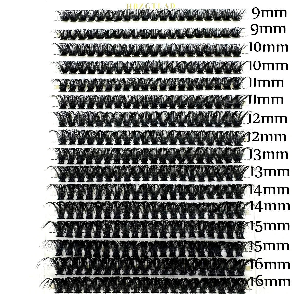 320 fãs dd curl lash extensão de cílios grossos 9-16mm 3d clusters de cílios fofos 30d/66d/80d cílios individuais finos diy