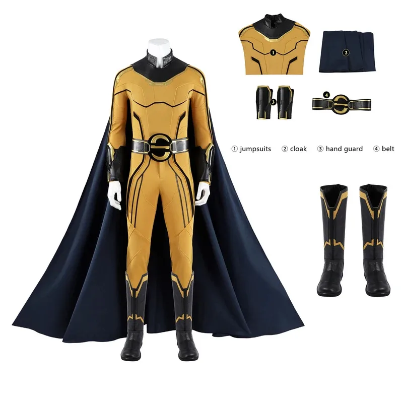 2025 New Movie Sentry Robert Reynolds Zentai Cosplay Thunder Cos Bolts Costume Jumpsuit Waist Cover Cloak And Guard Halloween