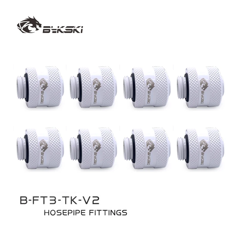 Bykski 4/6/8pcs/Lot G1/4'' Hose Fitting for ID 10mm + OD 13mm Pipe/ ID10mm + OD16mm Soft Tube / Hand Brass Connector B-FT4-TK-V2