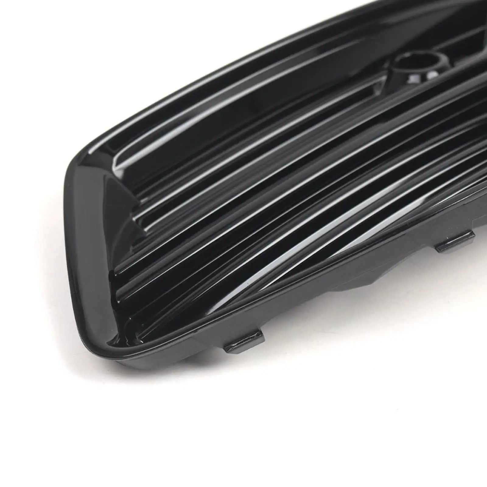 Black Front Fog Light Cover Mesh Grill Replacement Repair Component for AUDI A6 C8 2019 2