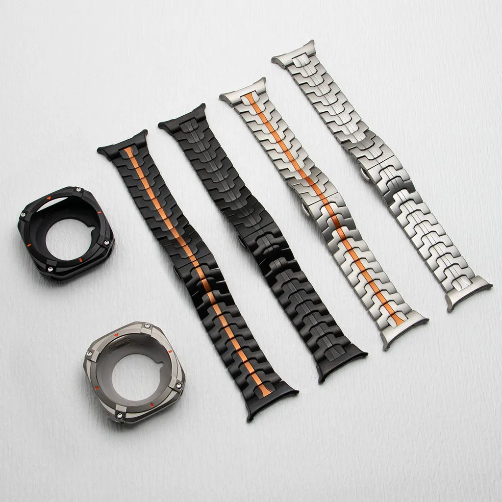 Stahlarmband+Gehäuse für Samsung Galaxy Watch Ultra 2025 47mm Legierungs-Bumper-Cover für Galaxy Watch 7Ultra 47mm Luxus-Herrenarmband Correa – Detail 1