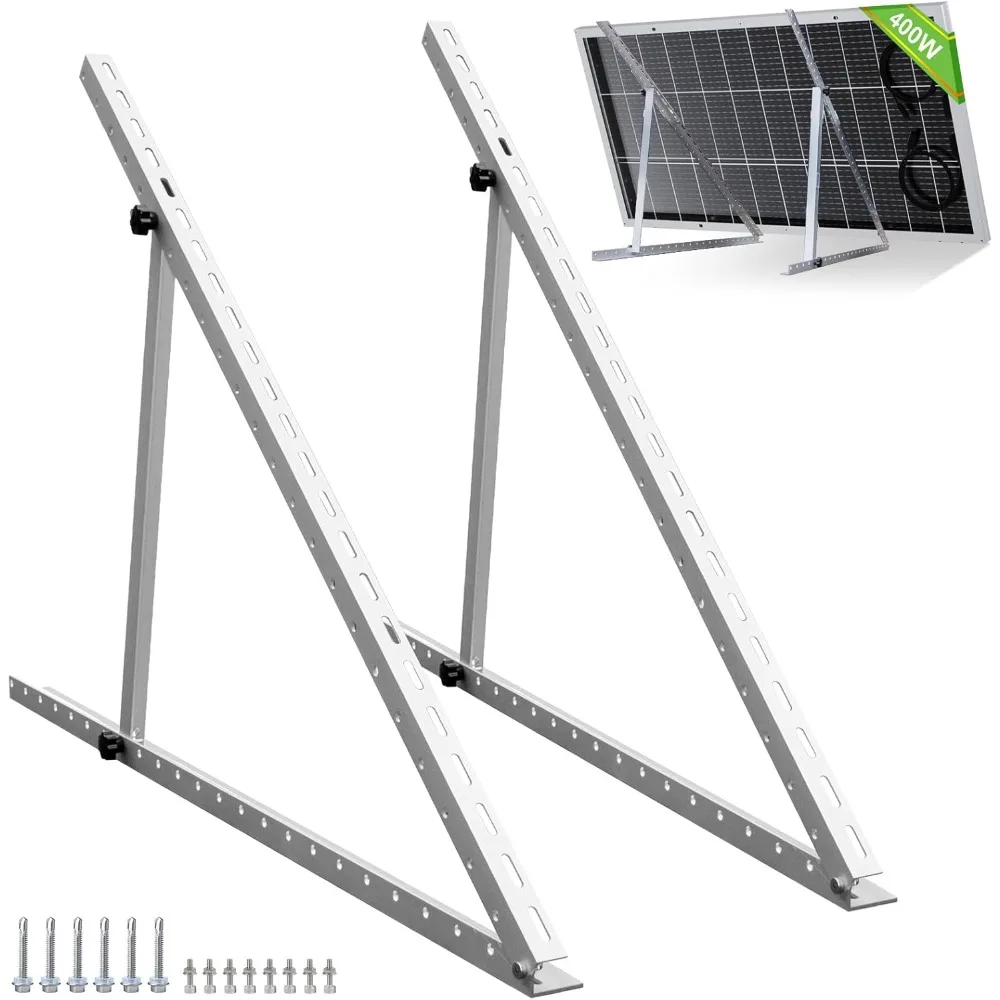 

US Shipping 45in Solar Panel Mount Brackets Foldable Tilt Legs for 100W 200W 300W 400W Panels RV Roof Boat Off-Grid